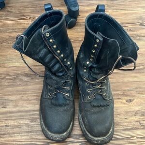 Nicks handmade logger boots (Fire Rated) size 12